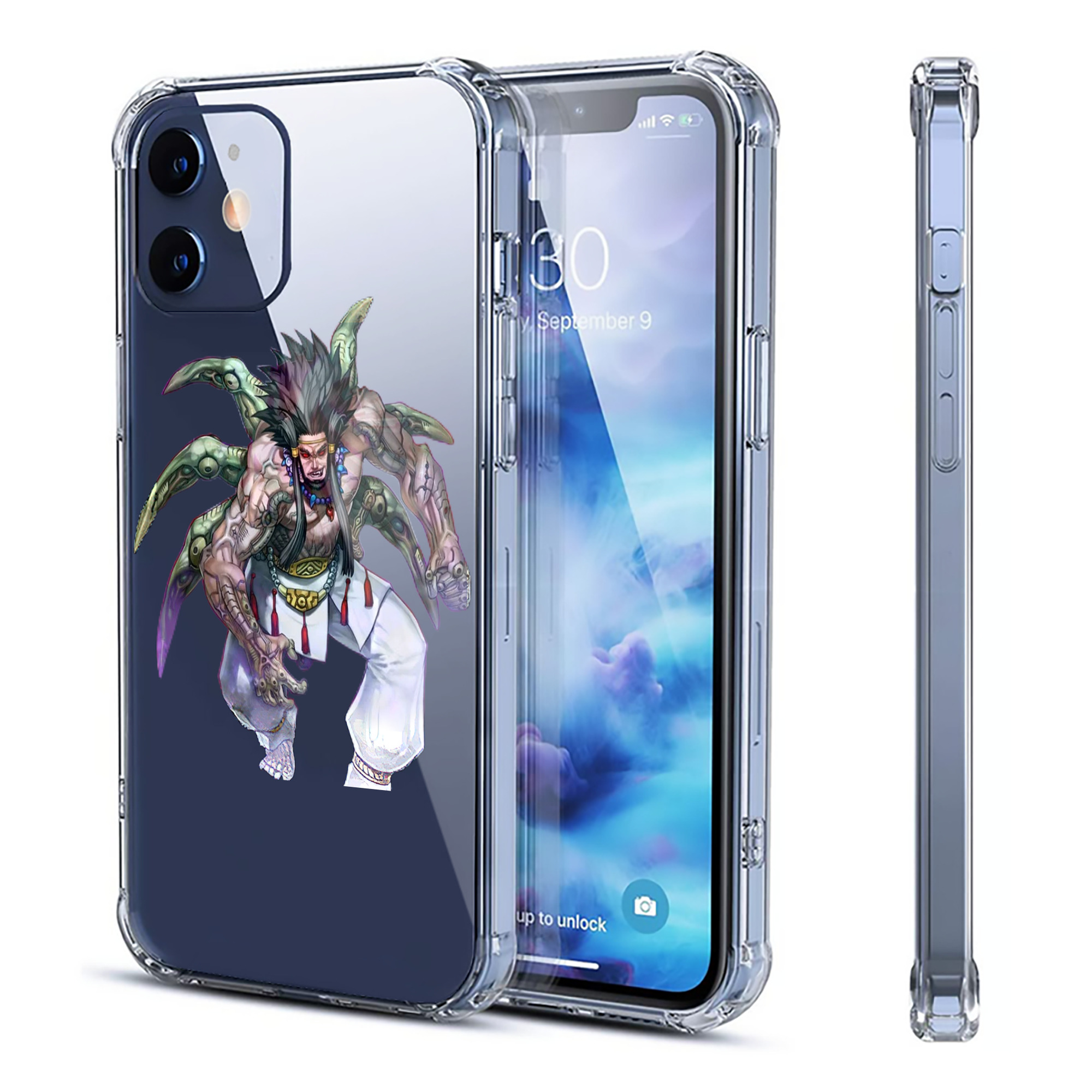 （画像用） 遊☆戯☆王 Yu-Gi-Oh! 【iPhone 12シリーズ対応】透明スマホケース（クリアソフトケース）